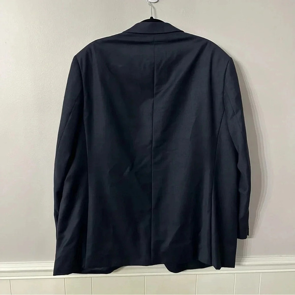 Pronto Uomo Platinum Modern Fit Men's Navy Wool Blend Blazer Jacket Sz 46R GUC - Picture 7 of 7